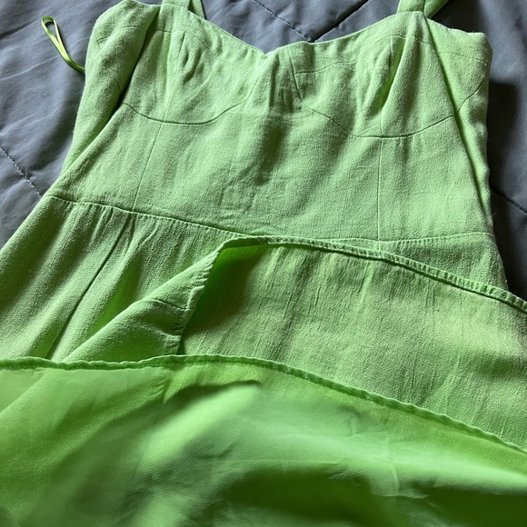 Zara Neon Green Mini Dress - Picture 5 of 6